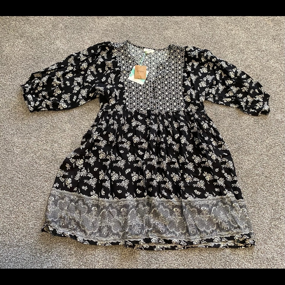 New Umgee / Tribal Boho Tunic Dress